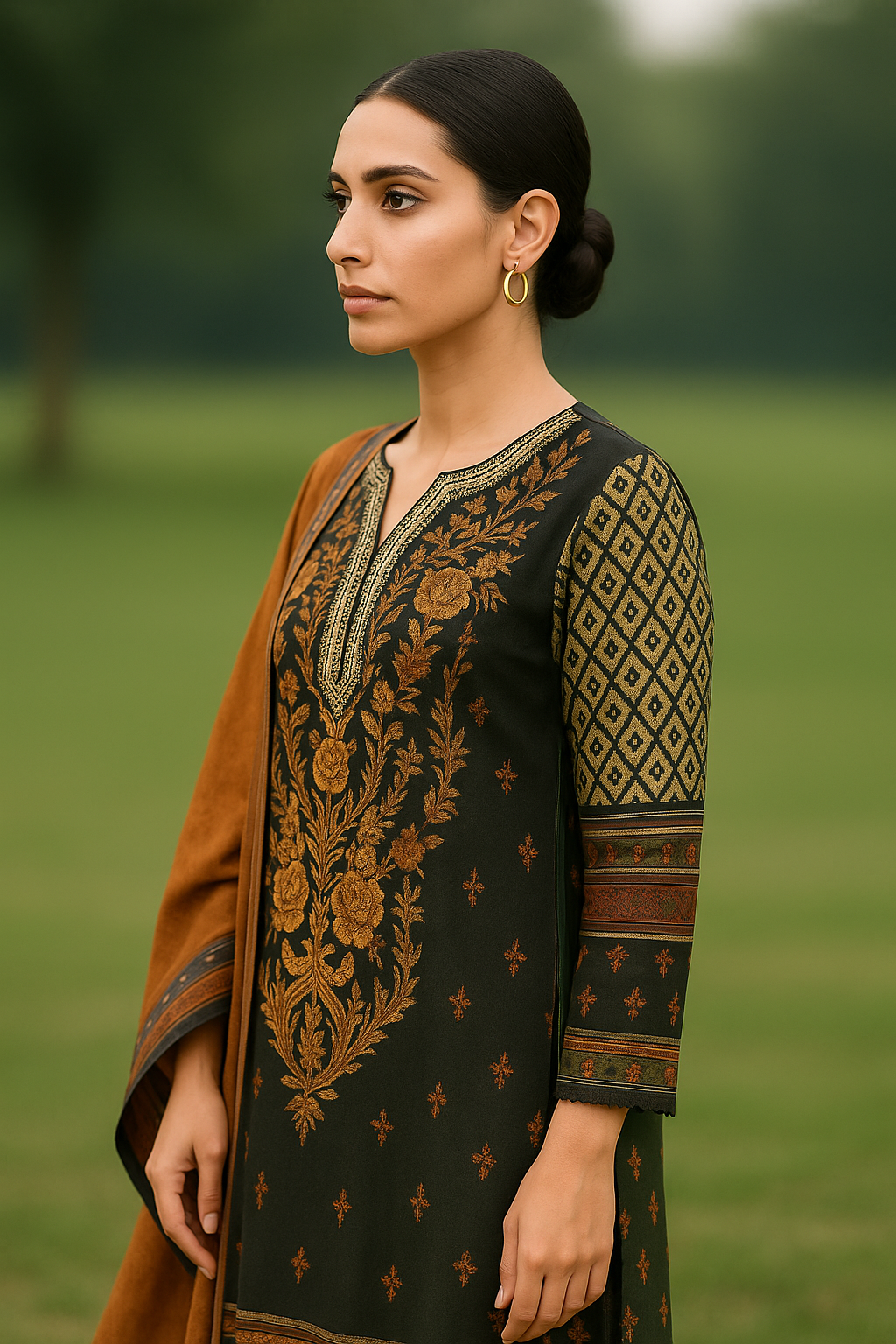 Sana Safinaz Digital Printed Lawn 3Pc With Lawn Dupatta Sethi Brothers